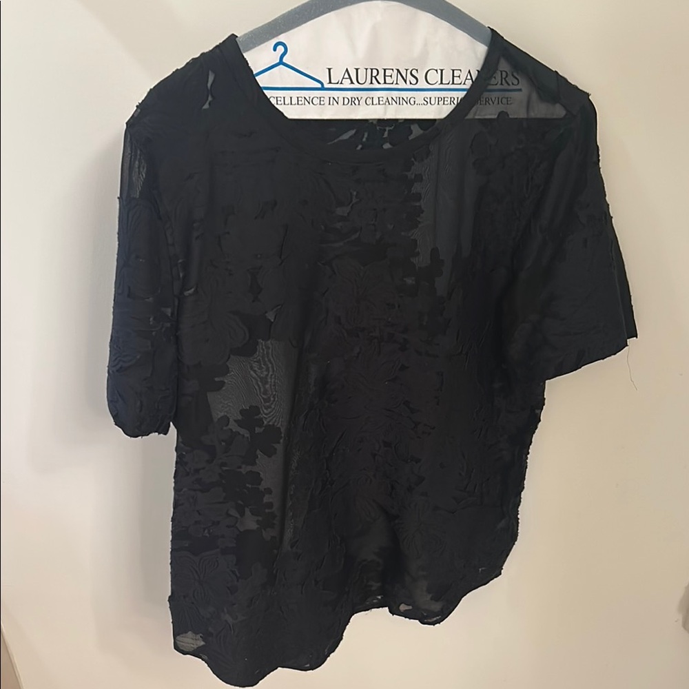 Elegant Black Lace Top